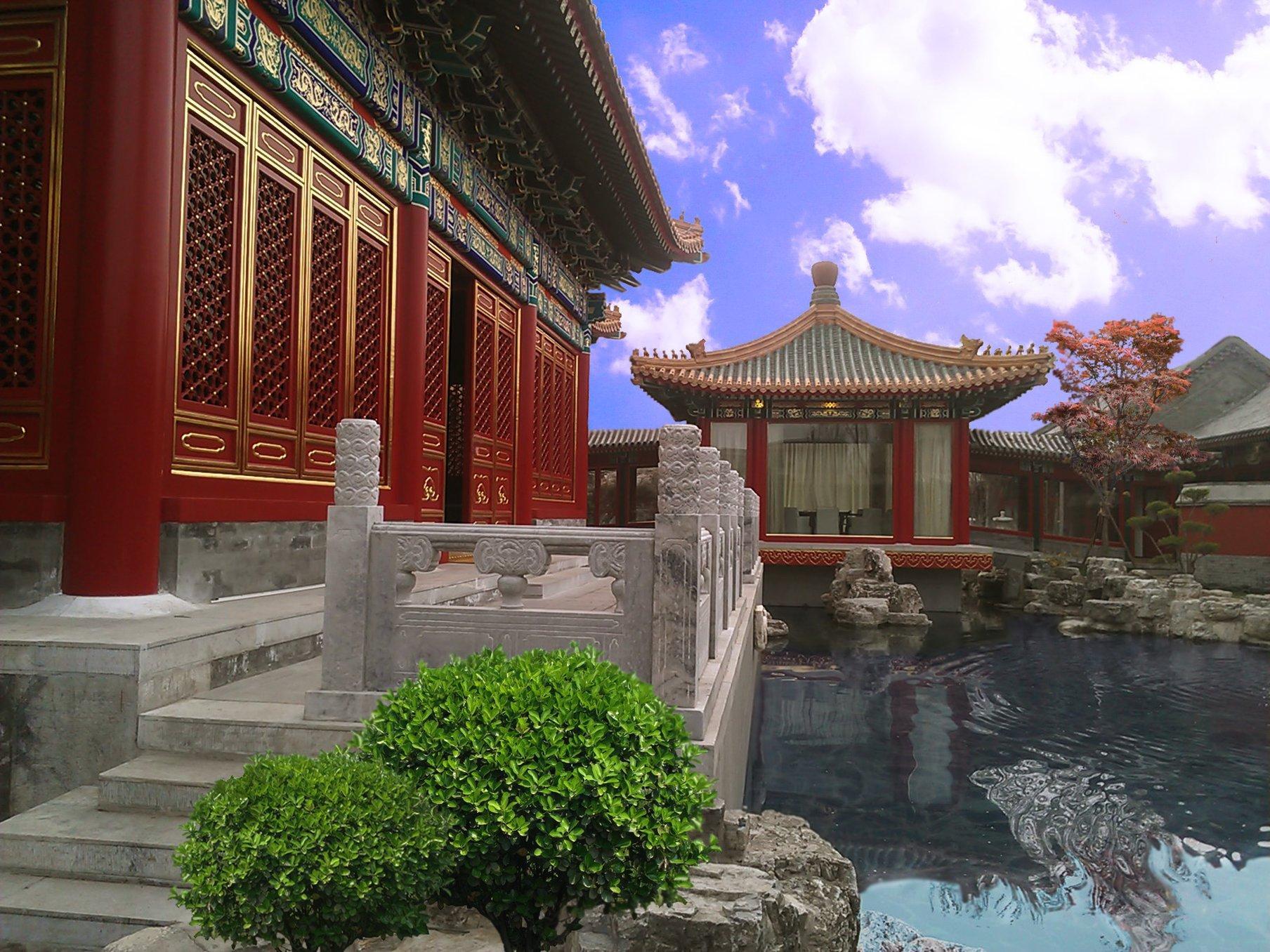 Lv Garden Huanghuali Art Galery Beijing Hotel Yinjiafu Bagian luar foto