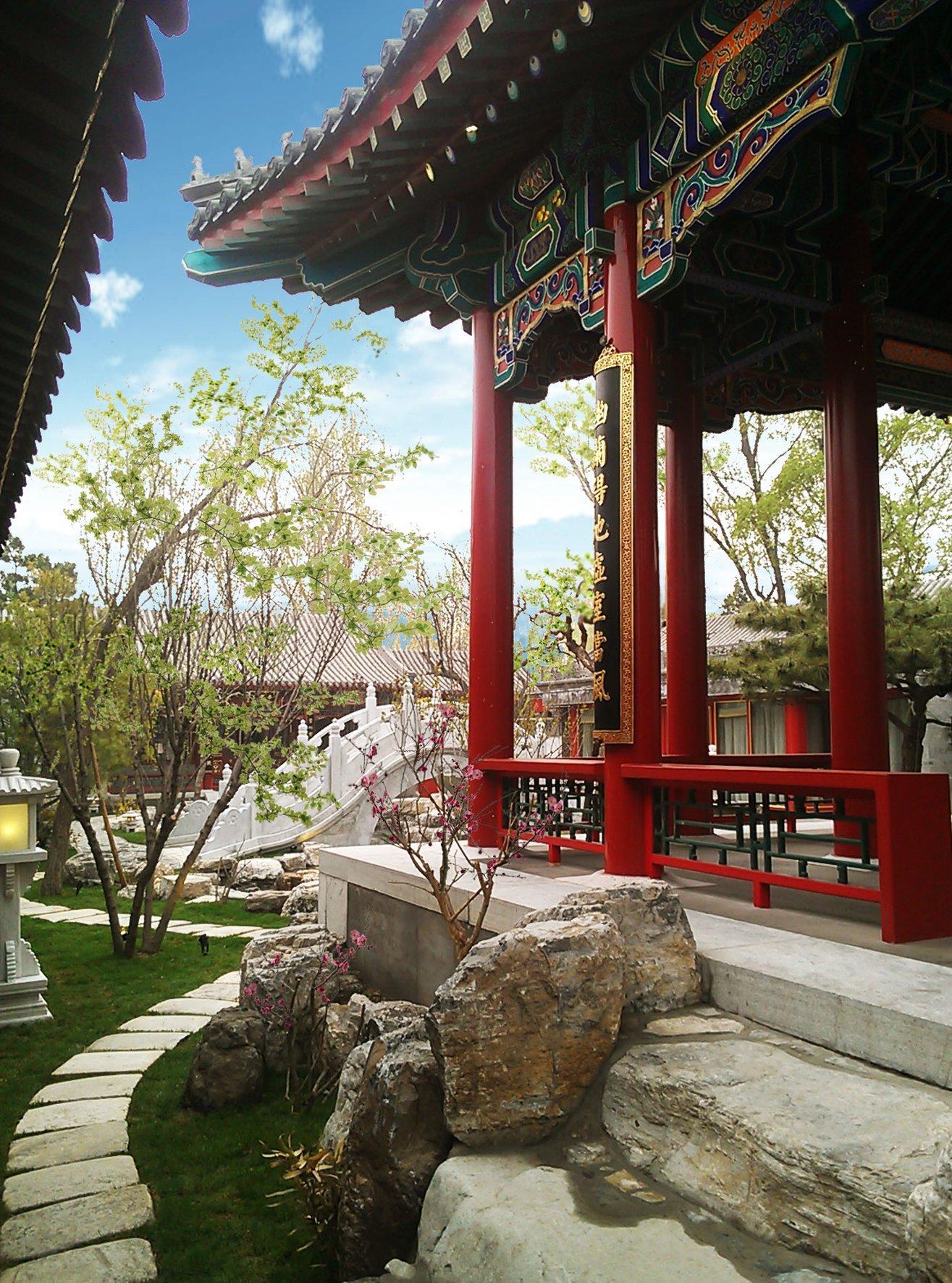 Lv Garden Huanghuali Art Galery Beijing Hotel Yinjiafu Bagian luar foto